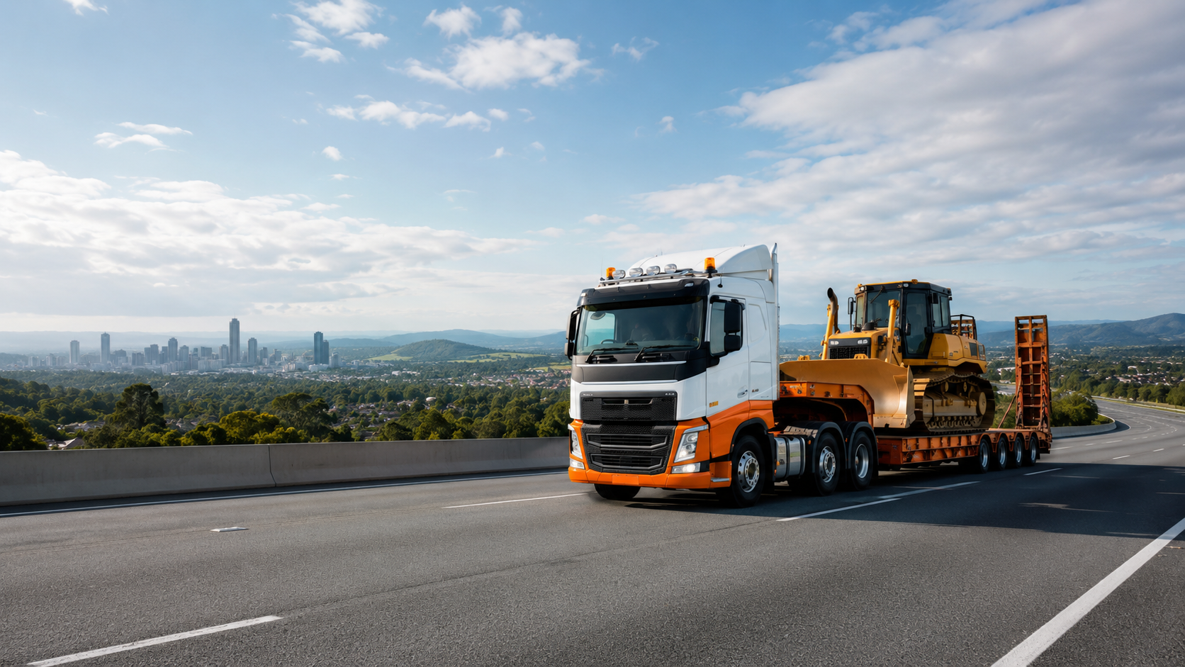 Low loader heavy haulage.